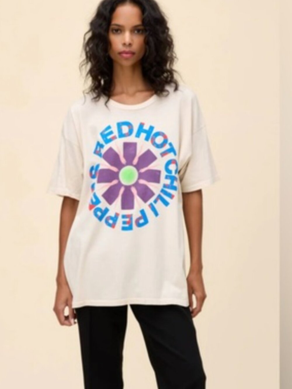 Free People Daydreamer RED HOT CHILI PEPPERS FREAKY STYLEY MERCH TEE. NWT.